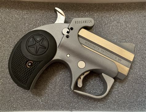Bond Arms Texas Defender 9mm Luger 3" Barrel 2 Round Laminate Rosewood Grip Satin Stainless Steel Derringer Pistol BATD9mm Luger The Texas Defender by Bond Arms is a derringer available in multiple calibers and compatible with all Bond Arms interchangeable barrels. . Bond arms 9mm derringer holster